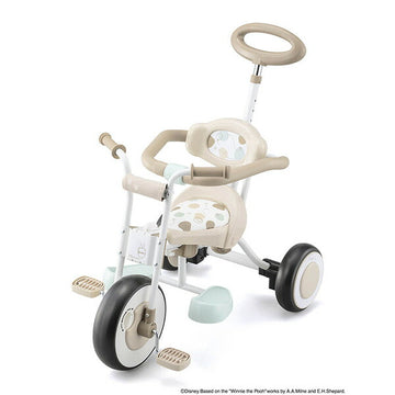 ナチュラルトライク プー&ハニー 押手棒付き三輪車 アイデス ides【ラッピング不可商品】【送料無料 沖縄・一部地域を除く】